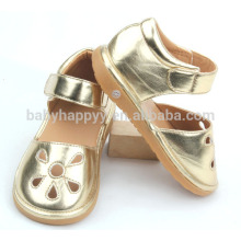 Kids toddler light PU baby shoe cool infant golden shoes